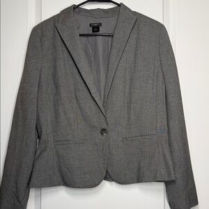 Ann Taylor Petite Gray Women's Blazer